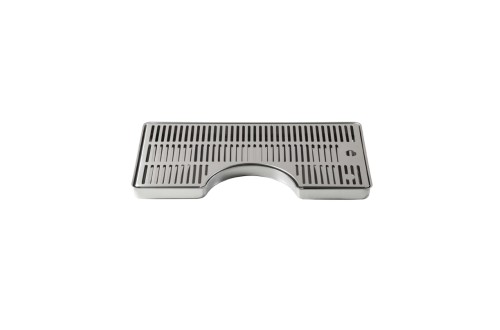 Stainless steel drip tray for tapping systems. Sizes 40x22cm, Ø 130